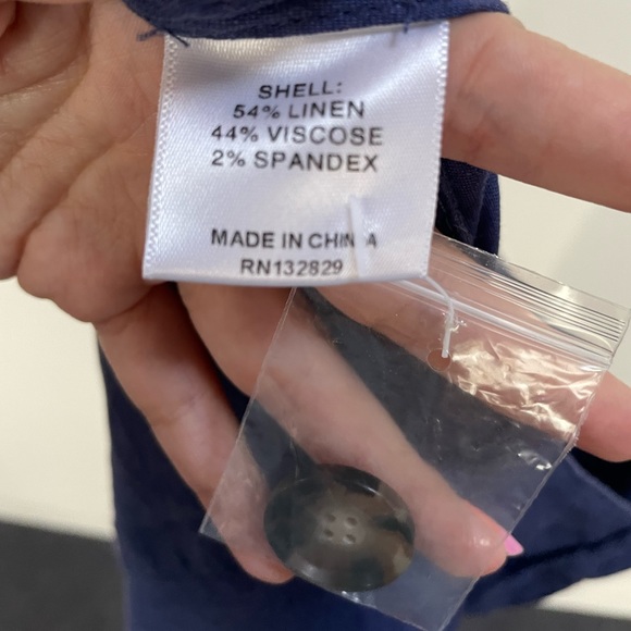 L’academie navy blue linen high rise pants from Revolve - Picture 5 of 5